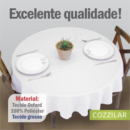 Imagem de Kit 2 Toalhas de Mesa Redonda 4 Lugares Lisa
