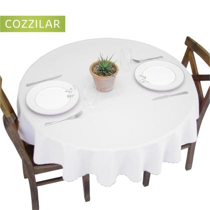 Imagem de Kit 2 Toalhas de Mesa Redonda 4 Lugares Lisa