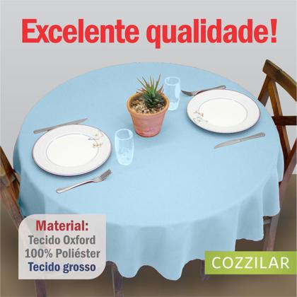 Imagem de Kit 2 Toalhas de Mesa Redonda 4 Lugares Lisa