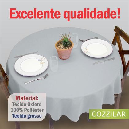 Imagem de Kit 2 Toalhas de Mesa Redonda 4 Lugares Lisa