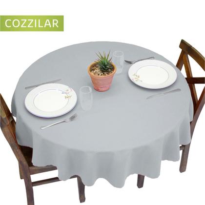 Imagem de Kit 2 Toalhas de Mesa Redonda 4 Lugares Lisa