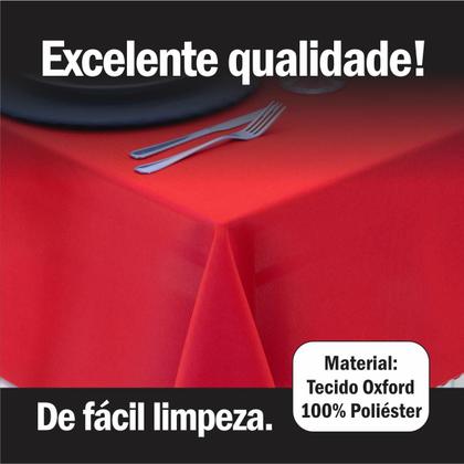 Imagem de Kit 2 Toalhas de Mesa Retangular 6 Lugares 2,10 x 1,40 Lisa