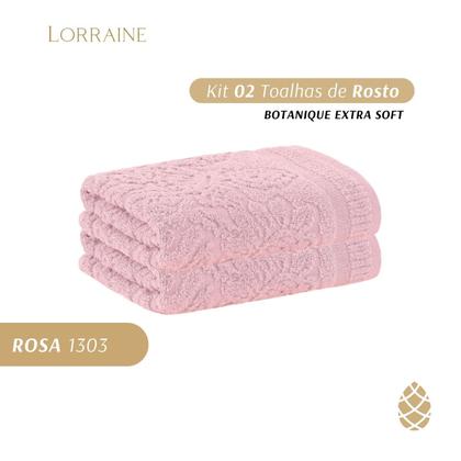 Imagem de Kit 2 Toalhas De Rosto Botanique Extra Soft Buddemeyer 48X80