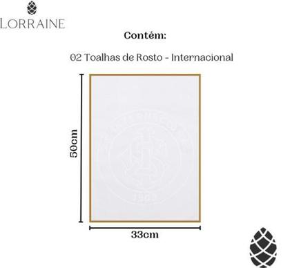 Imagem de Kit 2 Toalhas De Rosto Jacquard Buettner Inter Branco