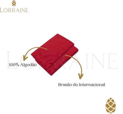 Imagem de Kit 2 Toalhas De Rosto Jacquard Buettner Inter Vermelho