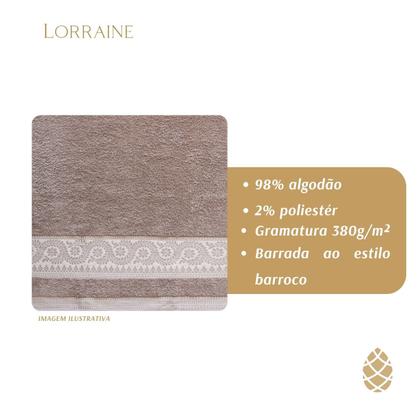 Imagem de Kit 2 Toalhas De Rosto Mystic Camesa Barra Trabalhada 50X80