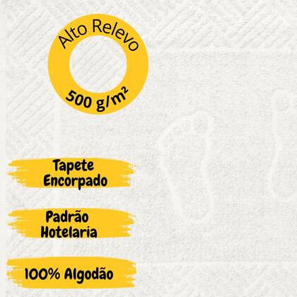 Imagem de Kit 2 Toalhas Piso Banheiro Grande Macia Felpuda Pezinho