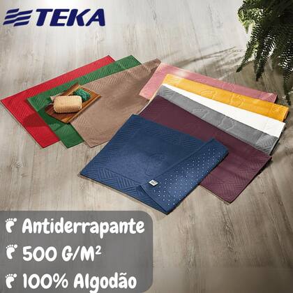 Imagem de Kit 2 Toalhas Piso Banheiro Grande Macia Felpuda Pezinho