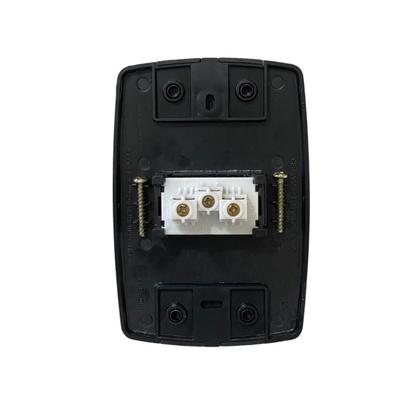 Imagem de Kit 2 Tomada Elétrica Preta 2P+T 20A 250V Placa 4X2 Ilumi