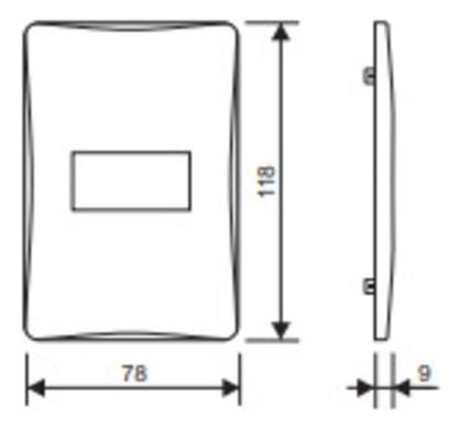 Imagem de Kit 2 Tomada Simples 20A Habitat Branco Fame 2098