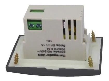 Imagem de Kit 2 Tomadas Usb Charger 1 Saídas P/Moveis Margirius Branca