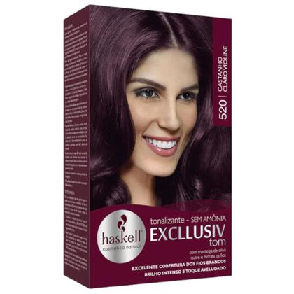 Imagem de Kit 2 TONALIZANTE HASKELL 520 CASTANHO CLARO VIOLINE