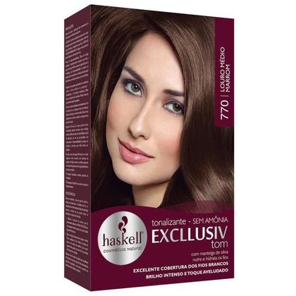 Imagem de Kit 2 TONALIZANTE HASKELL 770 LOURO MEDIO MARROM
