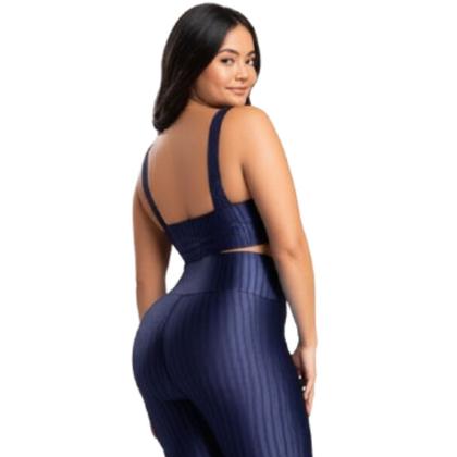 Imagem de KIT 2 Top Fitness Plus Size New Zig 3D Plus Size WLS Modas Com Bojo Removível Compressão Academia