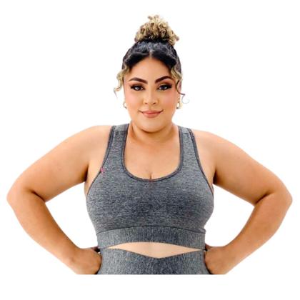 Imagem de Kit 2 Tops Basico Nadador Plus Size Em Suplex