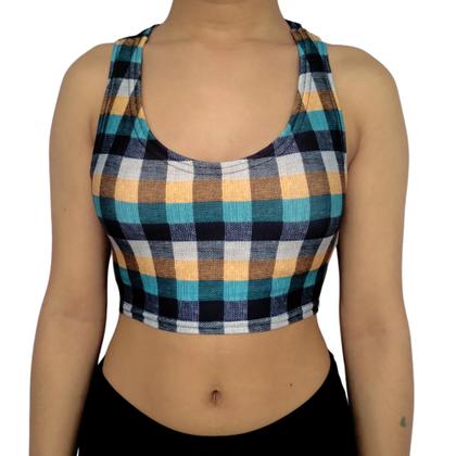 Imagem de Kit 2 Tops Femininos Regata Justos Estampas Sortidas Suplex PP ao Plus Size