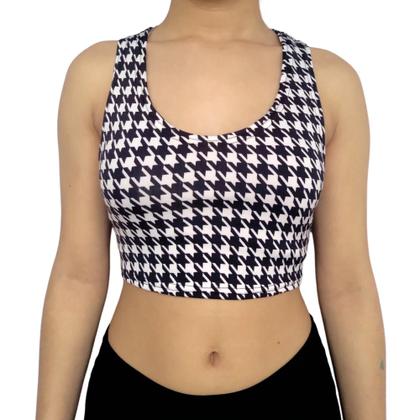 Imagem de Kit 2 Tops Femininos Regata Justos Estampas Sortidas Suplex PP ao Plus Size