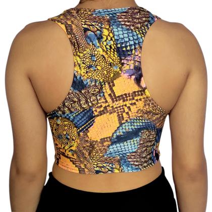 Imagem de Kit 2 Tops Femininos Regata Justos Estampas Sortidas Suplex PP ao Plus Size