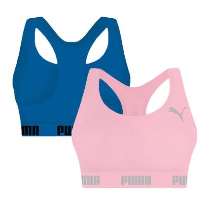 Imagem de Kit 2 Tops Puma Nadador Sem Costura Feminino