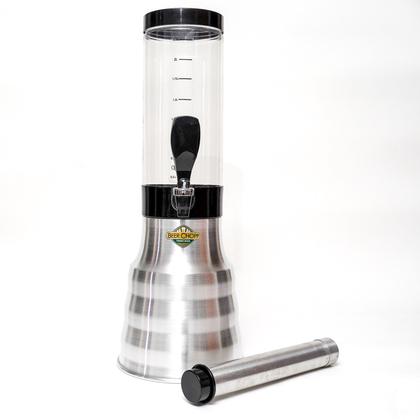 Imagem de Kit 2 Torres Portatil De Chopp Base Giratória 2L 4 Refis Congelantes e Alça de Transporte