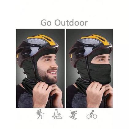 Imagem de Kit 2 Toucas Ninjas Balaclava UV+50 Proteção Solar Térmica Ideal para Motoqueiro Motoboy Toca Preta