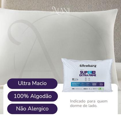 Imagem de Kit 2 Travesseiro Altenburg Super Extra Firme 100 Algodão