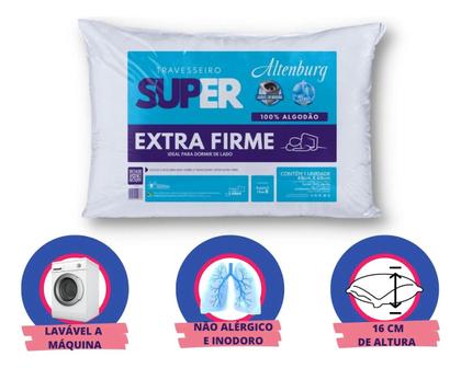 Imagem de Kit 2 Travesseiro Altenburg Super Extra Firme 100% Algodão
