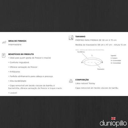 Imagem de Kit 2 Travesseiro Basic Látex - Capa De Fibra De Bambu
