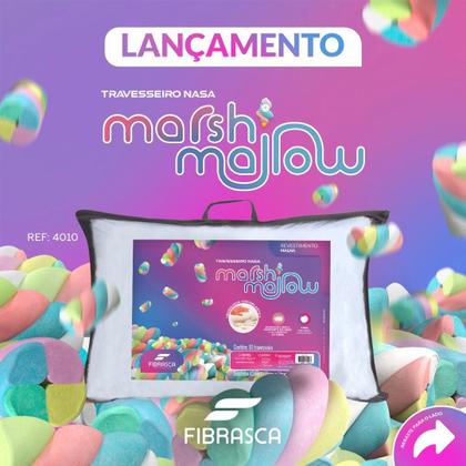 Imagem de Kit 2 Travesseiro Nasa Alto Macio Marshmallow Fibrasca