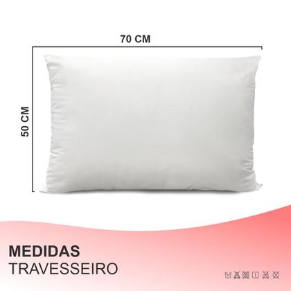 Imagem de Kit 2 Travesseiro Soft Touch Ouro Antialérgico Lavável Fibra Inteligente
