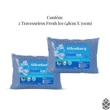 Imagem de Kit 2 Travesseiros Altenburg Fresh Ice 48x70cm Suporte Firme