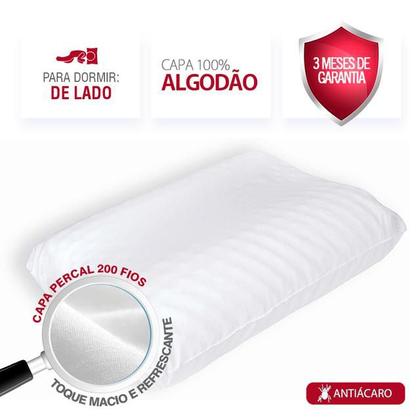 Imagem de Kit 2 Travesseiros de Molas Cervical Duoflex - Anatômico com Gomos Massageadores - Conforto com Total Sustenção da Cabeça