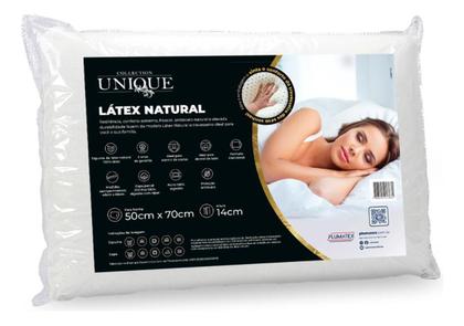 Imagem de Kit 2 Travesseiros Látex Natural Capa Percal 200 Fios Unique