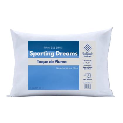 Imagem de Kit 2 Travesseiros Toque de Pluma 50 x 70 Antialérgico Indeformável
