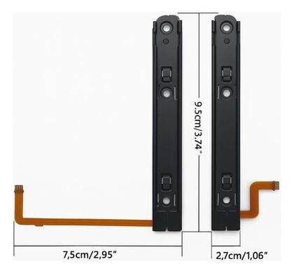 Imagem de Kit 2 Trilhos Socket Slider Le Ld Para Nintendo Switch Oled