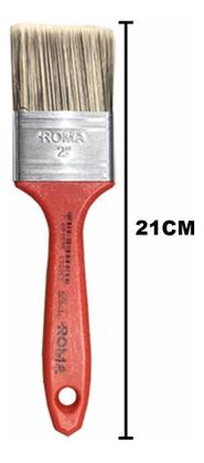 Imagem de Kit 2 Trincha Cerdas Macias Gris 302 Roma 2 Polegadas