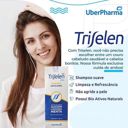 Imagem de Kit 2 Triselen Azul Shampoo Anticaspa 150ml