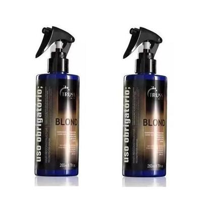 Imagem de kit 2 Truss Uso Obrigatório Blond 260ml Reconstrutor Neutralizador