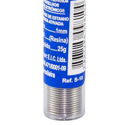 Imagem de Kit 2 Tubos Fio De Solda Estanho Western 1mm 4 Metros Cada