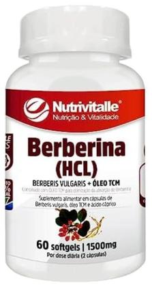 Imagem de Kit 2 Un - Berberina Hcl 1500Mg 60 Capsulas Nutrivitalle