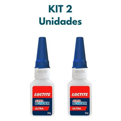Imagem de Kit 2 un cola instantânea super bonder ultra loctite