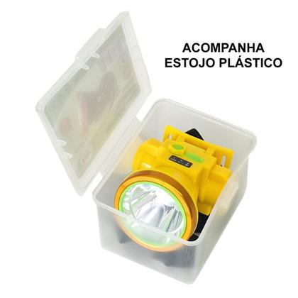 Imagem de KIT 2 Un Lanterna de Cabeça Recarregável Super LED 3W USB 800mAh 3,7v