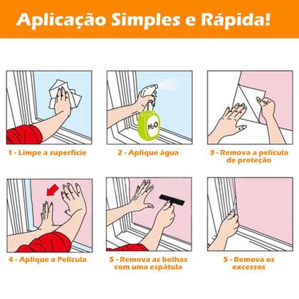 Imagem de Kit 2 Un Pelicula Eletrostatica 3D Vidro Borboleta Colorido