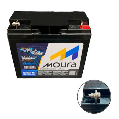 Imagem de Kit 2 und Bateria Selada 12v 18ah Vrla Agm Nobreak, Estacionaria