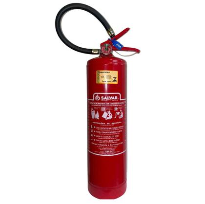 Imagem de KIt 2 UND Extintor de Incêndio ABC 6 Kg Validade 5 Anos 4A 40BC, com Suporte e Placa de Sinalização Fotoluminescente