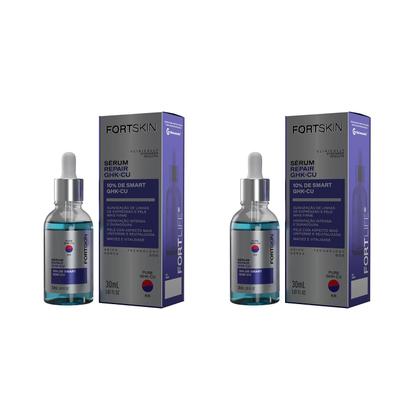 Imagem de Kit 2 Und FortSkin GHK-CU 10% (Peptídeo de Cobre) Sérum Repair 30ml FortLife