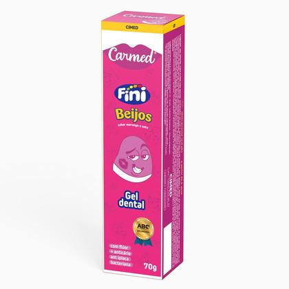 Imagem de Kit 2 und Gel Dental Carmed Fini Beijos 70g