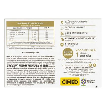 Imagem de Kit 2 und Lavitan Cabelos e Unhas 60 Cápsulas