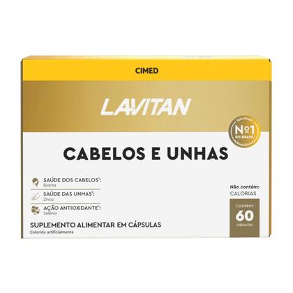 Imagem de Kit 2 und Lavitan Cabelos e Unhas 60 Cápsulas
