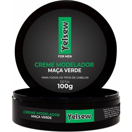 Imagem de Kit 2 und Pomada Creme Modelador Maça Verde Yelsew 100G